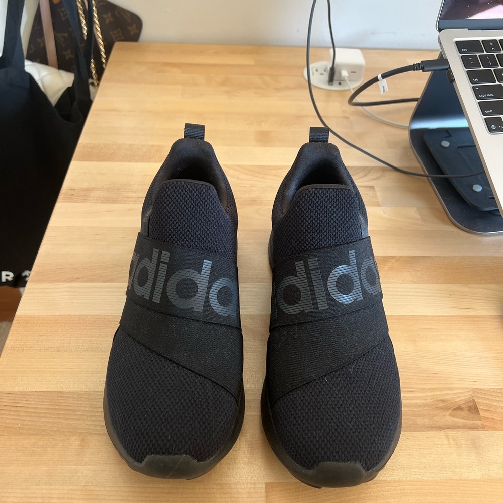 Adidas Black Mesh Slip-On Shoes